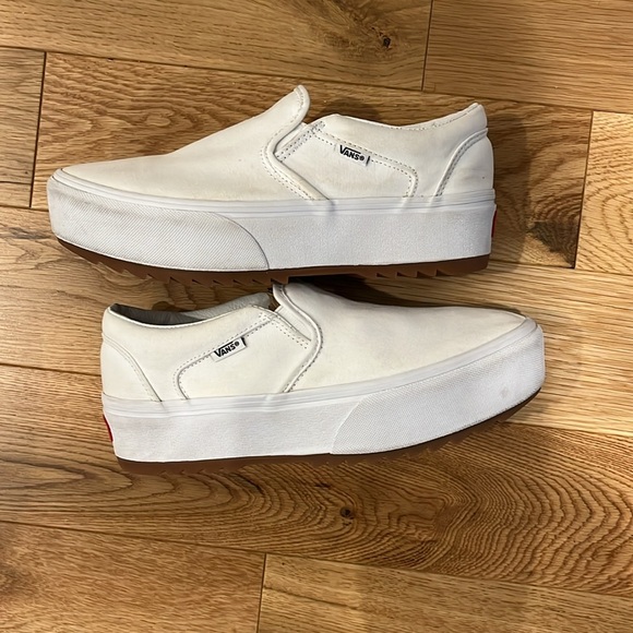 Vans Unisex Asher Platform Sneaker - Slip On - Picture 2 of 13